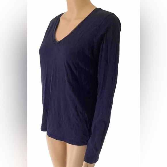Gap the essential V-neck tee long sleeve Medium women’s - Picture 5 of 13